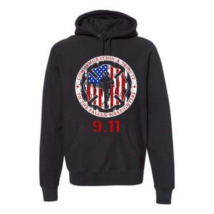 In Memory And Honor Of Firefighters Remembering 911 Premium Hoodie