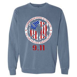 In Memory And Honor Of Firefighters Remembering 911 Garment-Dyed Sweatshirt