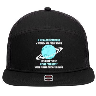 If Men Are From Mars And Women Are From Venus I Assume Those 7 Panel Mesh Trucker Snapback Hat