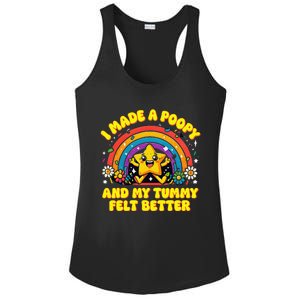 I Made A Poopy And My Tummy Felt Better Adult Humor Meme Ladies PosiCharge Competitor Racerback Tank