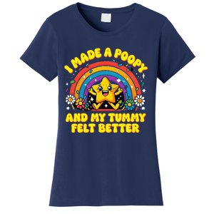 I Made A Poopy And My Tummy Felt Better Adult Humor Meme Women's T-Shirt