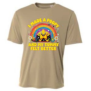 I Made A Poopy And My Tummy Felt Better Adult Humor Meme Cooling Performance Crew T-Shirt