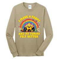 I Made A Poopy And My Tummy Felt Better Adult Humor Meme Tall Long Sleeve T-Shirt