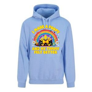 I Made A Poopy And My Tummy Felt Better Adult Humor Meme Unisex Surf Hoodie