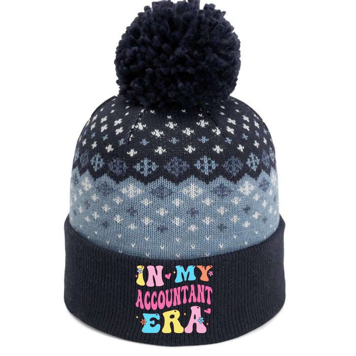 In My Accountant Era Accountant Accounting Student The Baniff Cuffed Pom Beanie