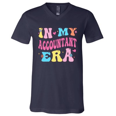 In My Accountant Era Accountant Accounting Student V-Neck T-Shirt