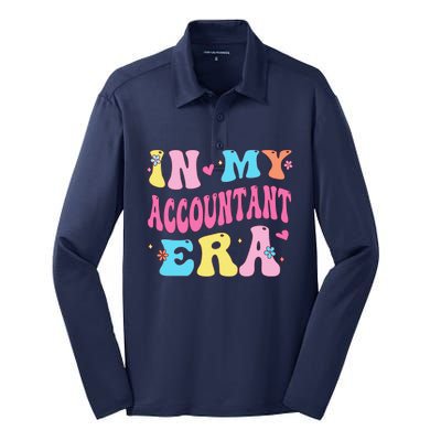 In My Accountant Era Accountant Accounting Student Silk Touch Performance Long Sleeve Polo