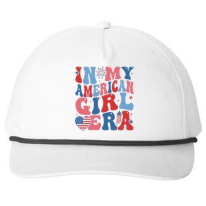 In My American Girl Era Retro 4th Of July Fourth Groovy Snapback Five-Panel Rope Hat