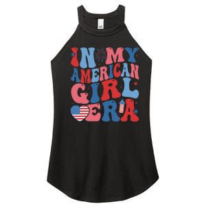 In My American Girl Era Retro 4th Of July Fourth Groovy Women's Perfect Tri Rocker Tank