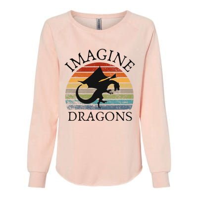 Imagine Magical And Mythical Fantasy Dragons Womens California Wash Sweatshirt