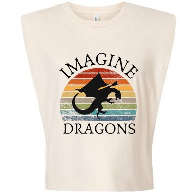 Imagine Magical And Mythical Fantasy Dragons Garment-Dyed Women's Muscle Tee