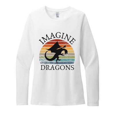 Imagine Magical And Mythical Fantasy Dragons Womens CVC Long Sleeve Shirt