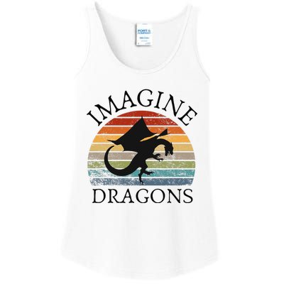 Imagine Magical And Mythical Fantasy Dragons Ladies Essential Tank