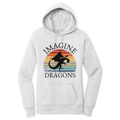 Imagine Magical And Mythical Fantasy Dragons Women's Pullover Hoodie