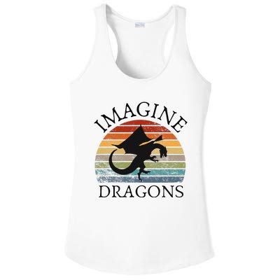 Imagine Magical And Mythical Fantasy Dragons Ladies PosiCharge Competitor Racerback Tank