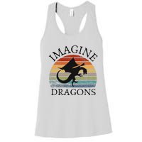 Imagine Magical And Mythical Fantasy Dragons Women's Racerback Tank