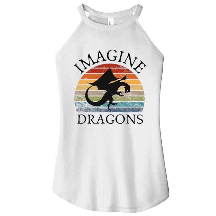 Imagine Magical And Mythical Fantasy Dragons Women's Perfect Tri Rocker Tank