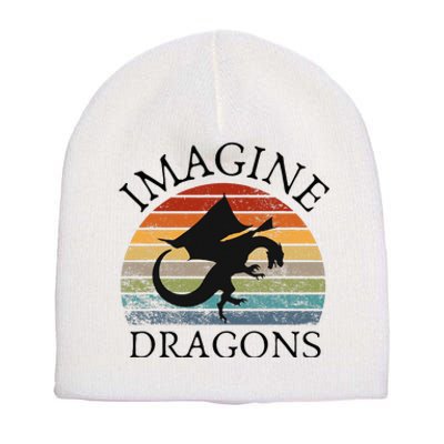 Imagine Magical And Mythical Fantasy Dragons Short Acrylic Beanie