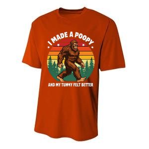 I Made A Poopy And My Tummy Felt Better Adult Humor Meme Performance Sprint T-Shirt