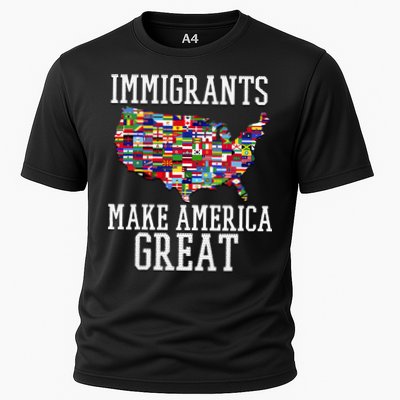 Immigrants Make America Great Gift Cooling Performance Crew T-Shirt