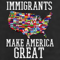 Immigrants Make America Great Gift 11oz C Handle Ceramic Mug
