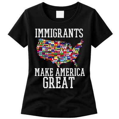 Immigrants Make America Great Gift Womens T-Shirt