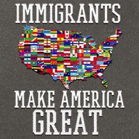 Immigrants Make America Great Gift Cotton Canvas Backpack