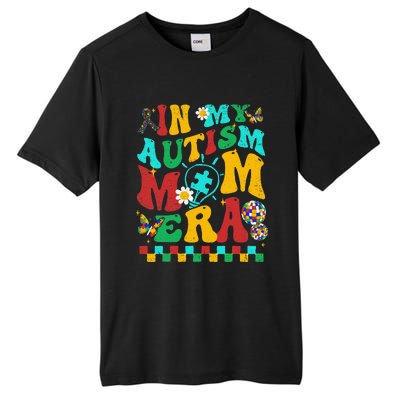 In My Autism Mom Era Groovy Puzzle Piece Retro Mothers Day Tall Fusion ChromaSoft Performance T-Shirt