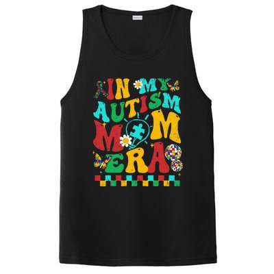 In My Autism Mom Era Groovy Puzzle Piece Retro Mothers Day PosiCharge Competitor Tank