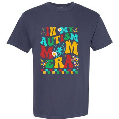 In My Autism Mom Era Groovy Puzzle Piece Retro Mothers Day Garment-Dyed Heavyweight T-Shirt