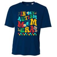 In My Autism Mom Era Groovy Puzzle Piece Retro Mothers Day Cooling Performance Crew T-Shirt