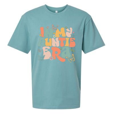 In My Auntie Era Groovy Retro Happy MotherS Day Mom Life Sueded Cloud Jersey T-Shirt