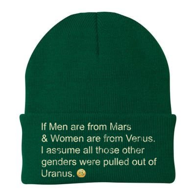 If Men Are From Mars And Women From Venus Out Of Uranus Knit Cap Winter Beanie