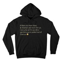 If Men Are From Mars And Women From Venus Out Of Uranus Hoodie