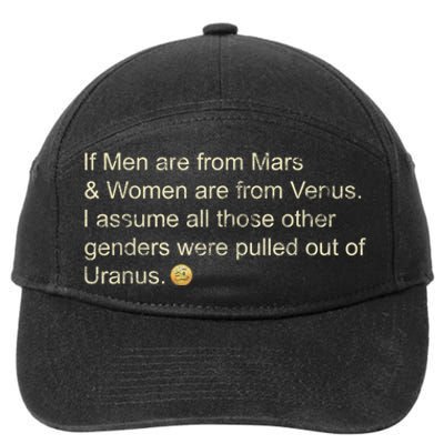 If Men Are From Mars And Women From Venus Out Of Uranus 7-Panel Snapback Hat