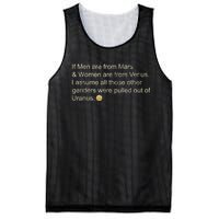 If Men Are From Mars And Women From Venus Out Of Uranus Mesh Reversible Basketball Jersey Tank