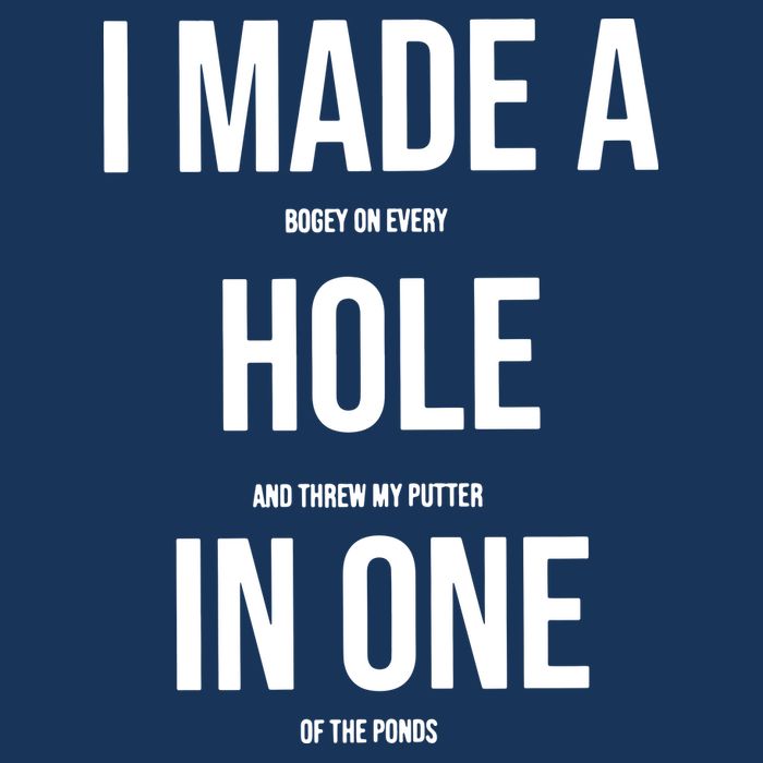 I Made A Hole In One Golf Sustainable Bucket Hat