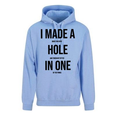 I Made A Hole In One Golf Unisex Surf Hoodie