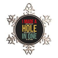 I Made A Hole In One Metallic Star Ornament