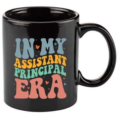 In My Assistant Principal Era Groovy 11oz C Handle Ceramic Mug
