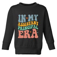 In My Assistant Principal Era Groovy Toddler Sweatshirt
