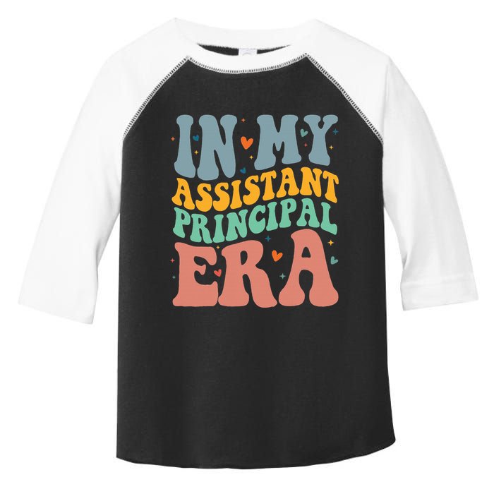 In My Assistant Principal Era Groovy Toddler Fine Jersey T-Shirt