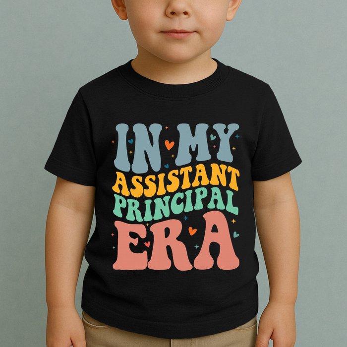 In My Assistant Principal Era Groovy Toddler T-Shirt
