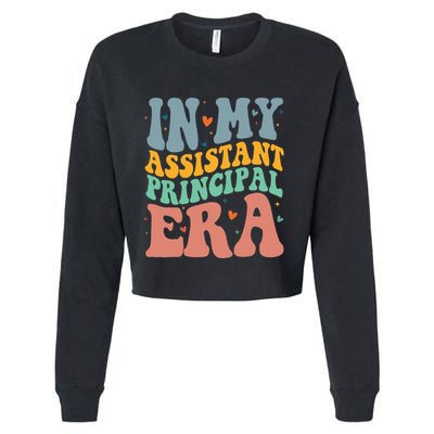 In My Assistant Principal Era Groovy Cropped Pullover Crew