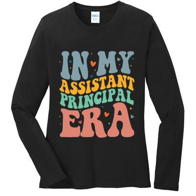 In My Assistant Principal Era Groovy Ladies Long Sleeve Shirt