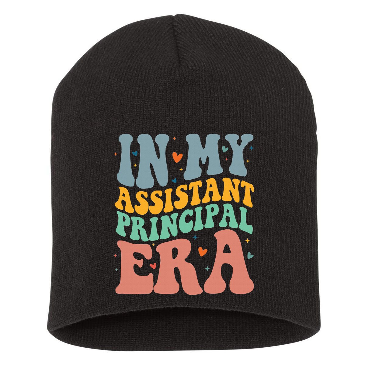 In My Assistant Principal Era Groovy Short Acrylic Beanie