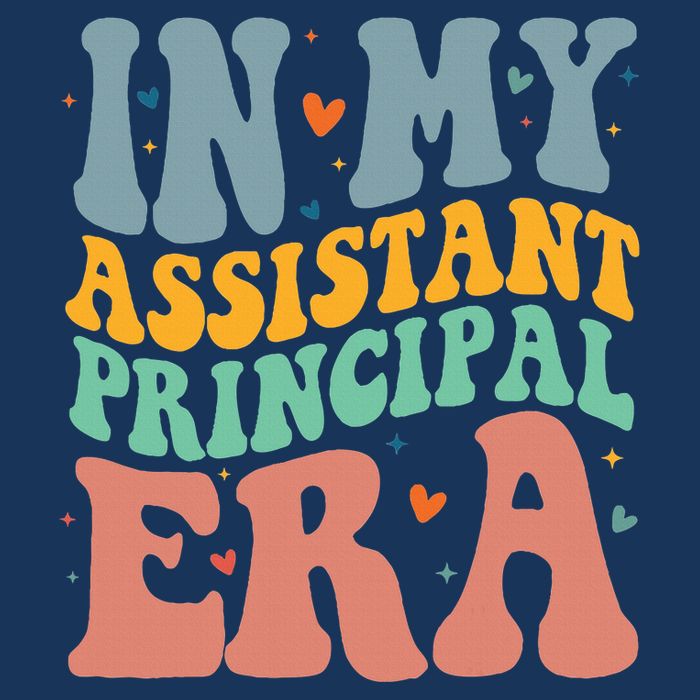In My Assistant Principal Era Groovy Infant Baby Jersey Bodysuit