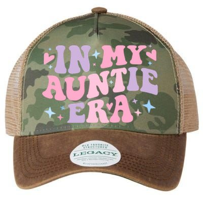 In My Auntie Era Baby Announcement For Aunt Mothers Day Legacy Tie Dye Trucker Hat