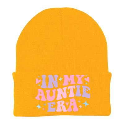 In My Auntie Era Baby Announcement For Aunt Mothers Day Knit Cap Winter Beanie