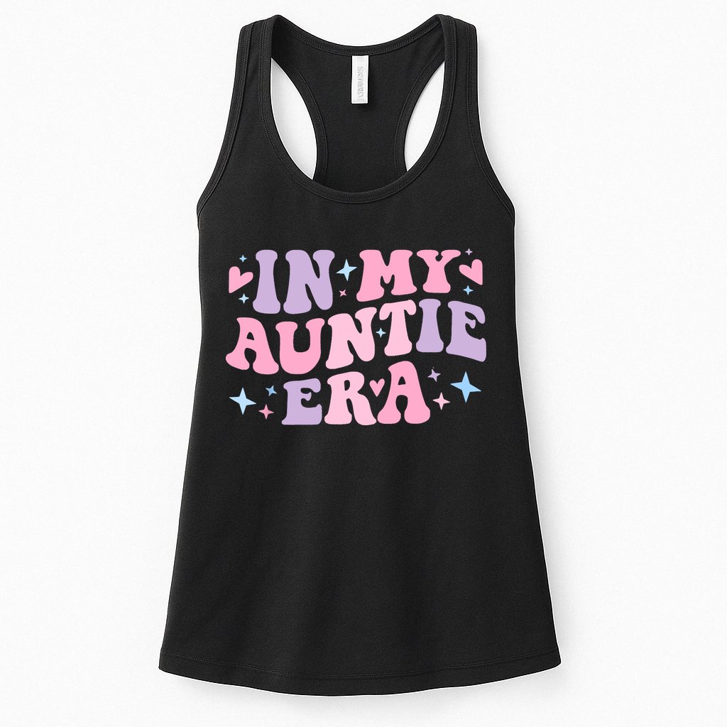 In My Auntie Era Baby Announcement For Aunt Mothers Day Womens Tank Top